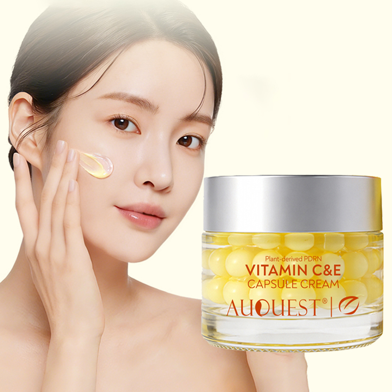 Vitamin C Serum - AUQUEST Vitamine C&E Capsulecrème Plantaardige gezichtscrème