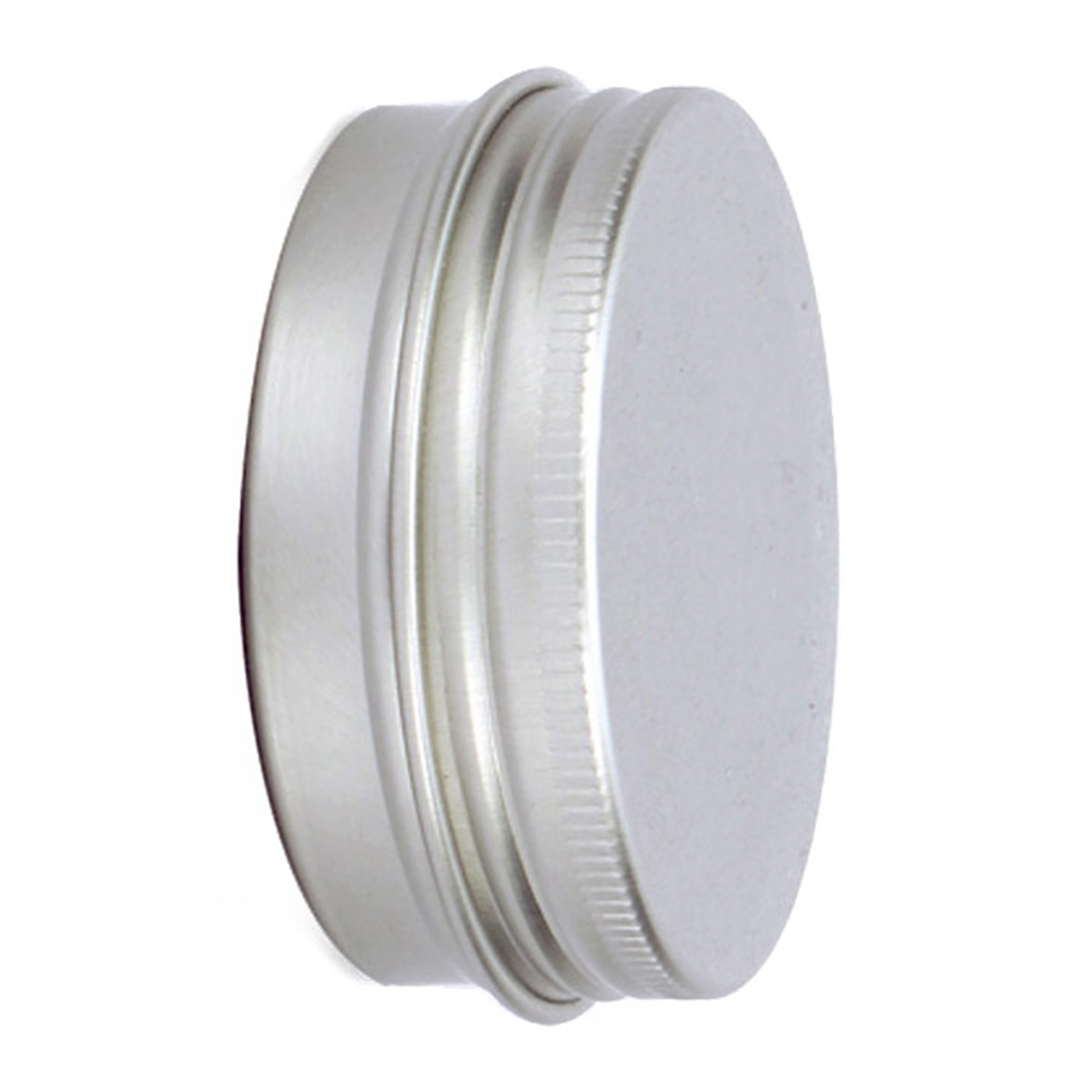 Lip Balm - BAAM-30 ml, zilverkleurige, kleine, ronde aluminium