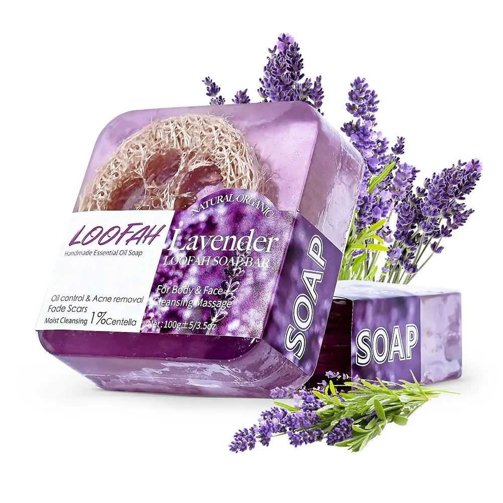 Cleanser Face - 100g Biologische Lavendelolie Zeep, voor het
