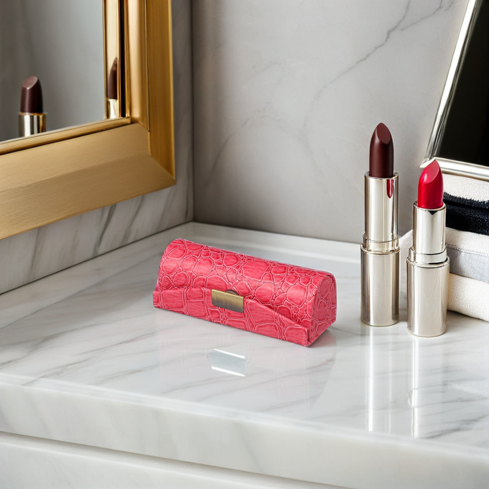 PU Lipstick Etui Compacte Deco - Lip Balm recensie en prijs