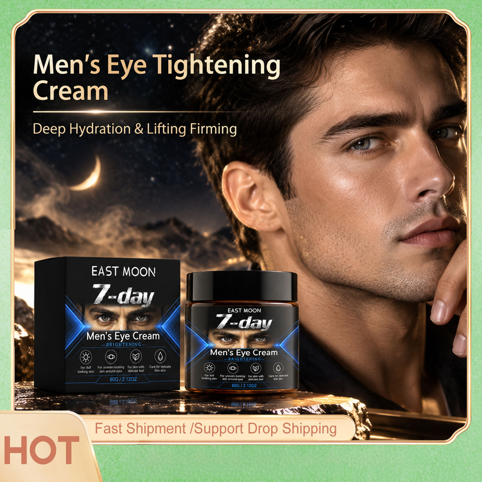 East Moon Man Oogcrème voor he - Retinol Cream recensie en prijs