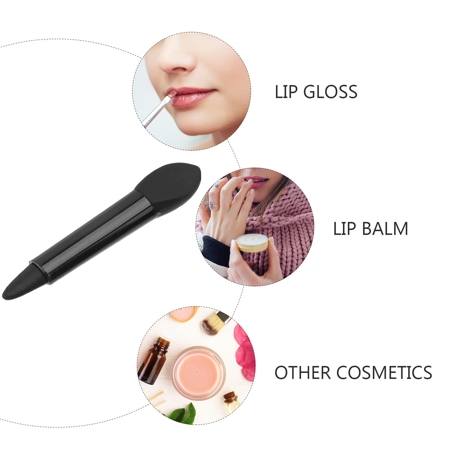 1 set dubbelzijdige siliconen  - Lip Balm recensie en prijs